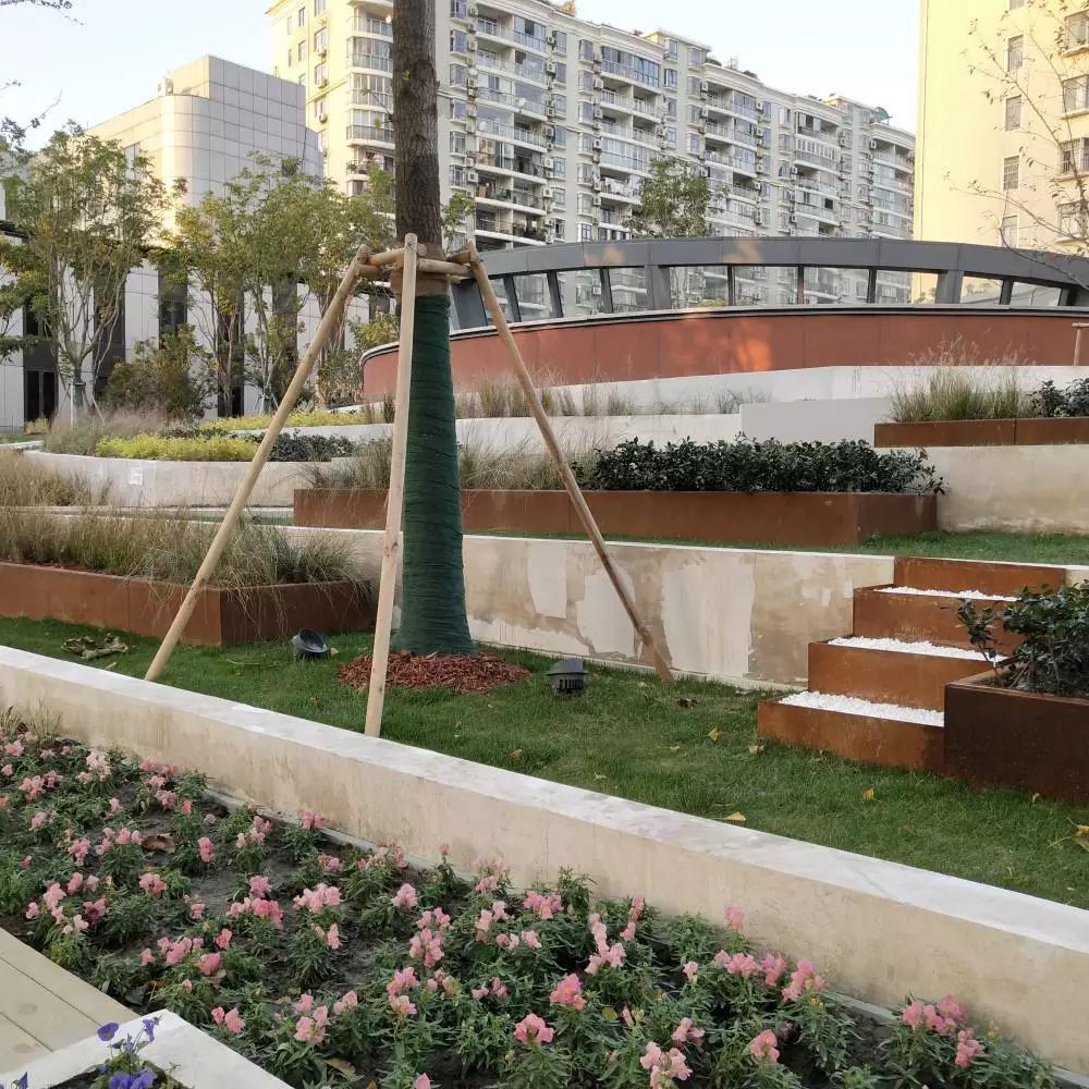 龙城锈钢板花园围边