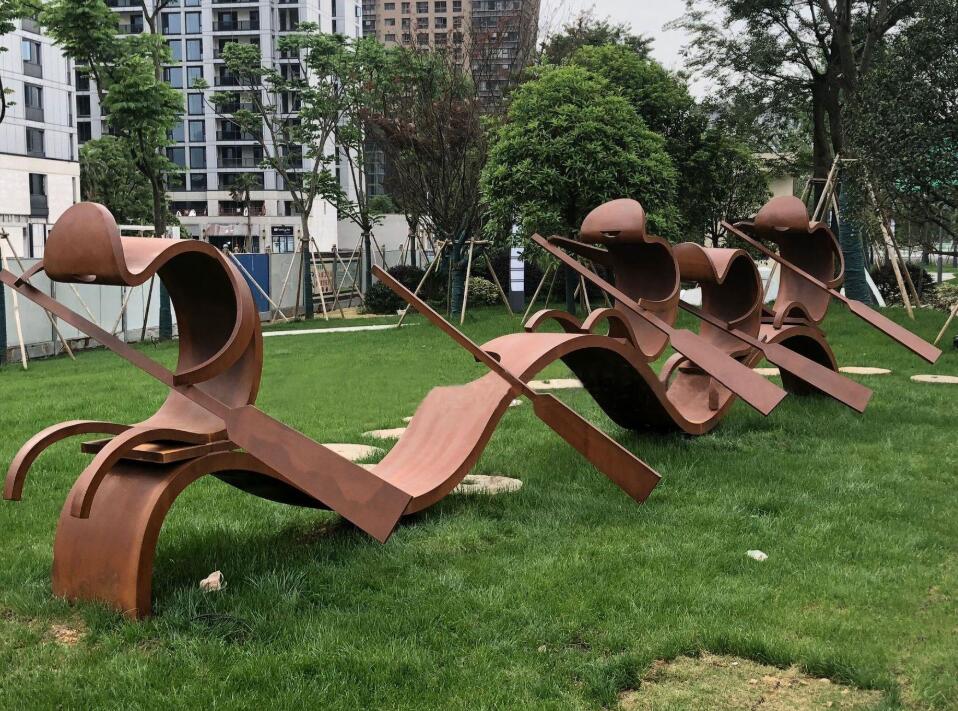 龙城锈钢板造型